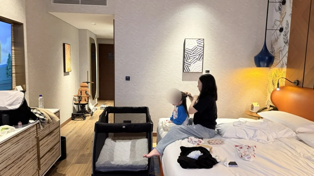 인스파이어 포레스트타워 디럭스킹 객실, 아기침대