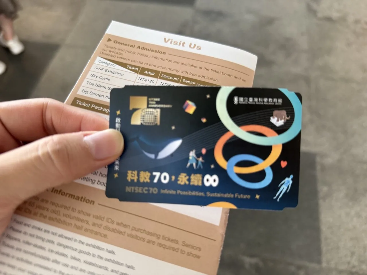 국립대만과학교육관 입장권, NT$120